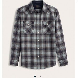 Pendleton Men’s PLAID SNAP-FRONT CANYON SHIRT Western Wool
